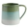 World Market Verbena Blue And Green Reactive Glaze Ceramic Mug