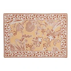 World Market Red and Tan Paisley Placemat Set of 4