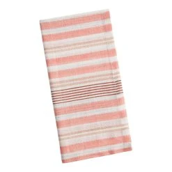 World Market Red Stripe Printed Cotton Napkins Set of 4