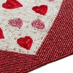 World Market Pier Place Red and Pink Heart Beaded Placemat -Cheap Dining Store unnamed file 1054