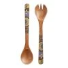 World Market Janice Multicolor Enamel Wood Servers 2 Piece Set