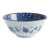 World Market Large Blue And White Porcelain Floral Noodle Bowl