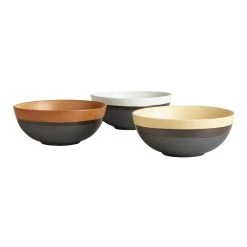 World Market Fuji Rimmed Noodle Bowl Set Of 3