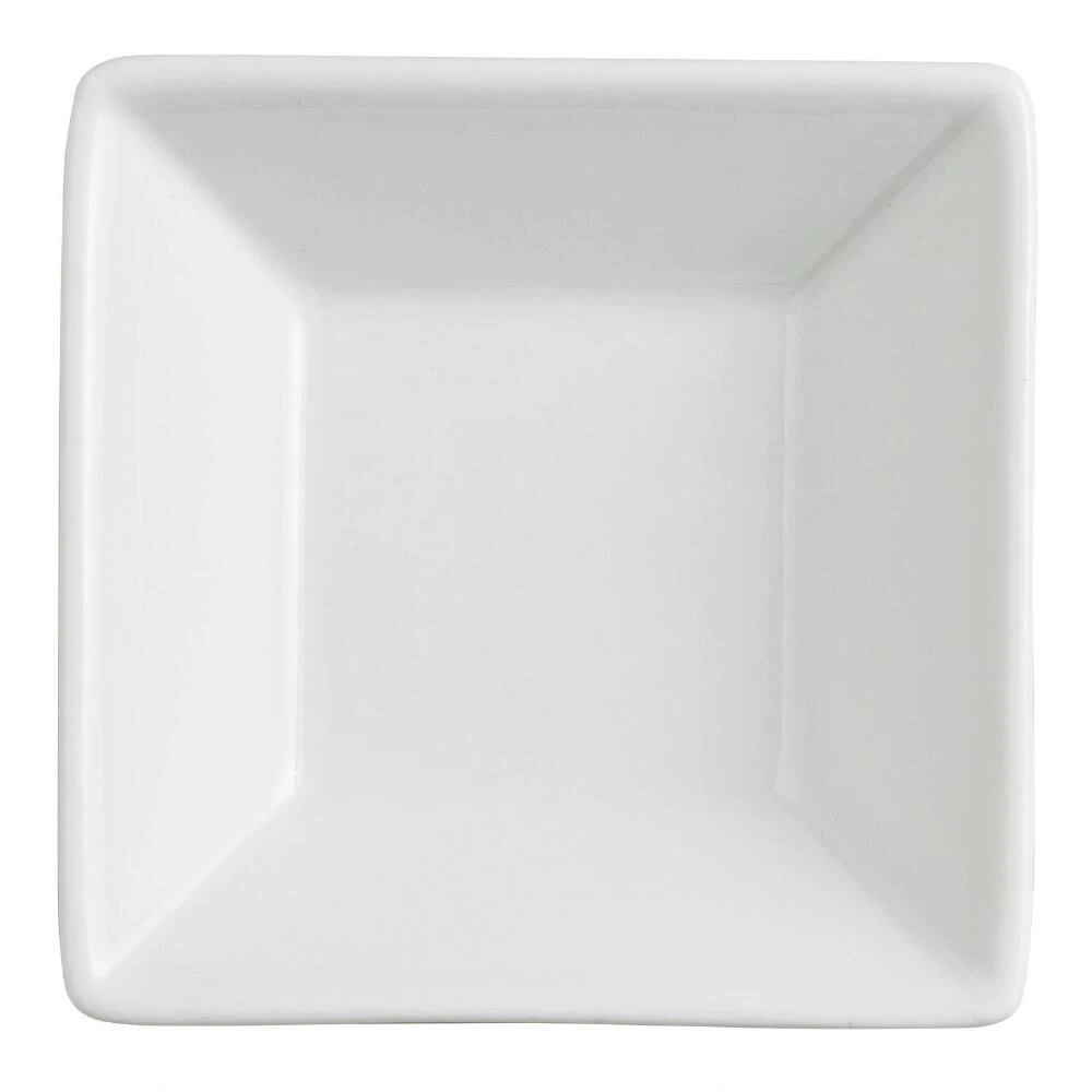 World Market Square White Porcelain Tasting Dish Set Of 6 2 World Market Square White Porcelain Tasting Dish Set Of 6 - Image 2