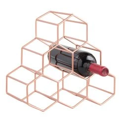 World Market Copper Hexagon 6 Bottle Wine Rack -Cheap Dining Store unnamed file 1110