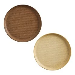 World Market Stream Reactive Glaze Embossed Porcelain Salad Plate