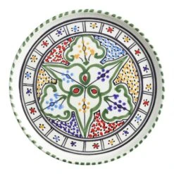 World Market Amira Hand Painted Ceramic Salad Plate