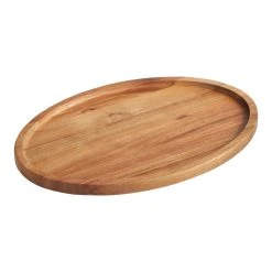 World Market Oval Acacia Wood Trencher Cutting Board