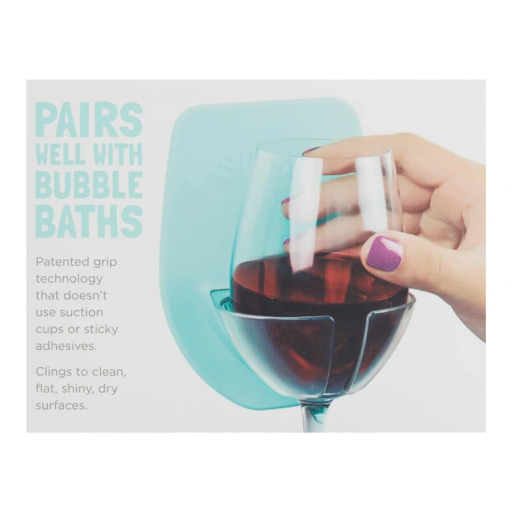 World Market Sipski Silicone Shower Wine Glass Holder 2 World Market Sipski Silicone Shower Wine Glass Holder - Image 2