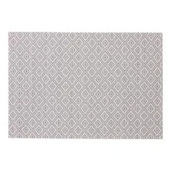 World Market Black and White Diamond Woven Vinyl Placemat Set of 2