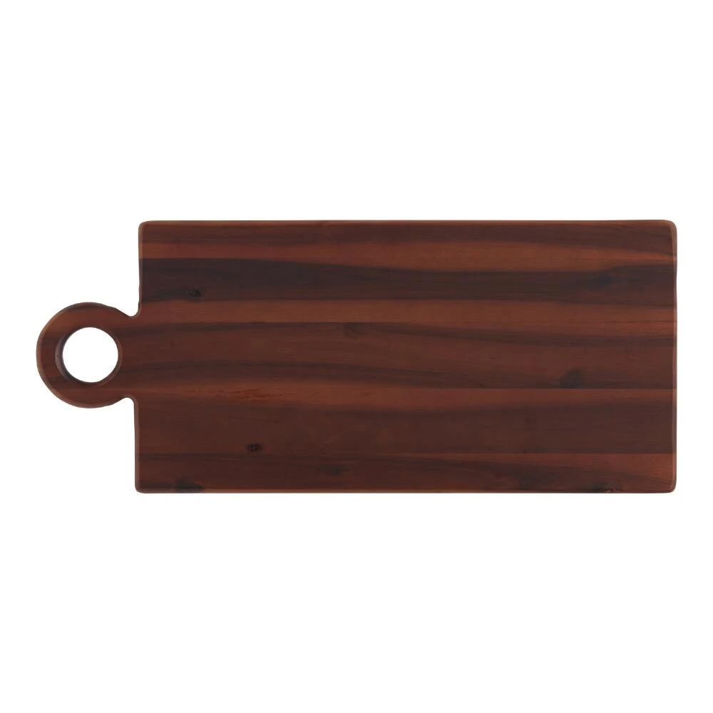 World Market Rectangular Dark Brown Acacia Wood Serving Board 1 World Market Rectangular Dark Brown Acacia Wood Serving Board