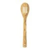 World Market Olive Wood Slotted Serving Spoon