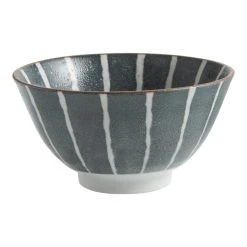 World Market Small Blue And White Porcelain Line Noodle Bowl