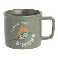 World Market Gray Speckled I Love You S'More Ceramic Mug