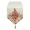 World Market Multicolor Embroidered Medallion Table Runner