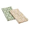 World Market Ivory Abstract Floral Kinship Napkins Set of 4
