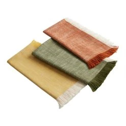 World Market Woven Cotton Napkin with Fringe Set of 4