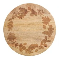 World Market Round Mango Wood Botanical Etched Serving Board -Cheap Dining Store unnamed file 1297