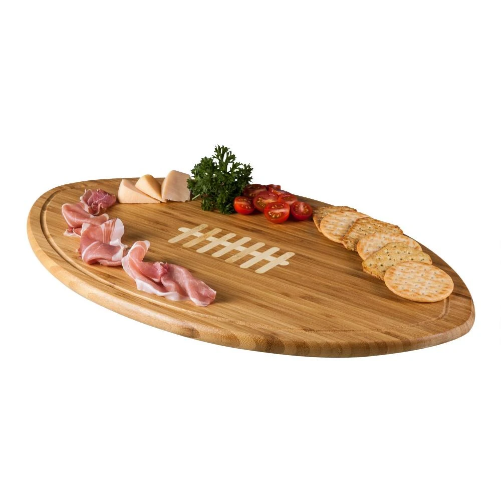 World Market Bamboo Football Kickoff Cheese Board 3 World Market Bamboo Football Kickoff Cheese Board - Image 3