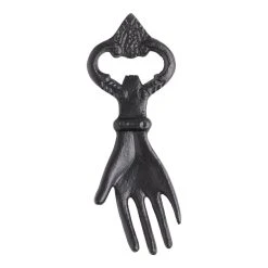 World Market Black Iron Hand Bottle Opener