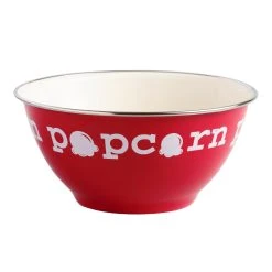 World Market Red Enamel Individual Popcorn Bowls Set Of 4