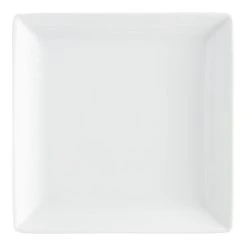 World Market Square White Porcelain Coupe Dinner Plate