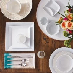 World Market Square White Porcelain Coupe Dinner Plate -Cheap Dining Store unnamed file 1365