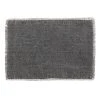 World Market Soft Black Woven Placemats with Natural Fringe Set of 4
