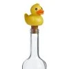 World Market Yellow Resin Rubber Ducky Wine Bottle Stopper