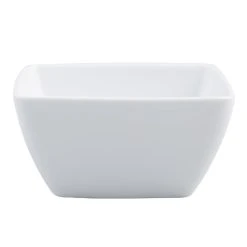 World Market Square White Porcelain Coupe Bowl