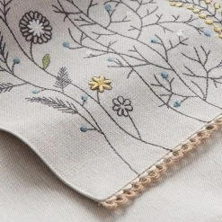 World Market Natural Multicolor Embroidered Floral Table Runner -Cheap Dining Store unnamed file 1386