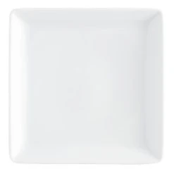 World Market Square White Porcelain Coupe Salad Plate