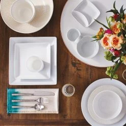 World Market Square White Porcelain Coupe Salad Plate -Cheap Dining Store unnamed file 1410