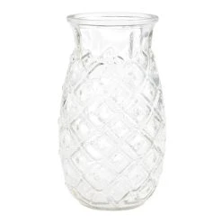 World Market Clear Pineapple Shaped Glass
