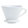 World Market White Ceramic Euro Pour Over Coffee Dripper