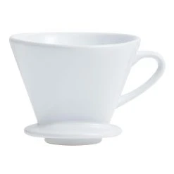 World Market White Ceramic Euro Pour Over Coffee Dripper