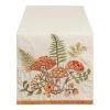 World Market Embroidered Wildflower and Mushroom Table Runner
