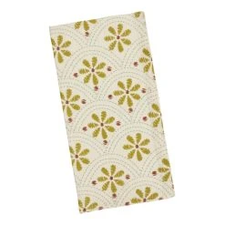 World Market White and Yellow Daisy Napkins Set of 4