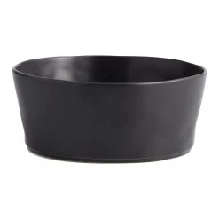 World Market Black Organic Rim Mason Serving Bowl