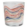 World Market Cosette Multicolor Swirl Double Old Fashioned Glass