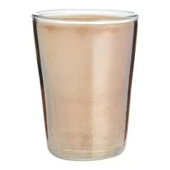 World Market Freida Taupe Luster Crackle Double Old Fashioned Glass