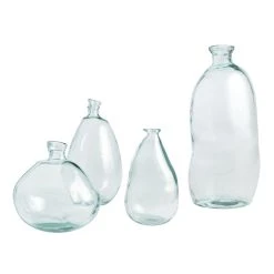World Market Barcelona Clear Recycled Glass Vase