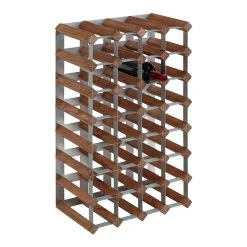 World Market Wood and Metal 28 Bottle Industrial Wine Rack -Cheap Dining Store unnamed file 241