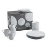 World Market White Porcelain Coupe 16 Piece Dinnerware Set
