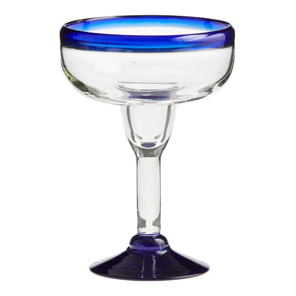 World Market Rocco Blue Margarita Glass Set Of 4 1 World Market Rocco Blue Margarita Glass Set Of 4