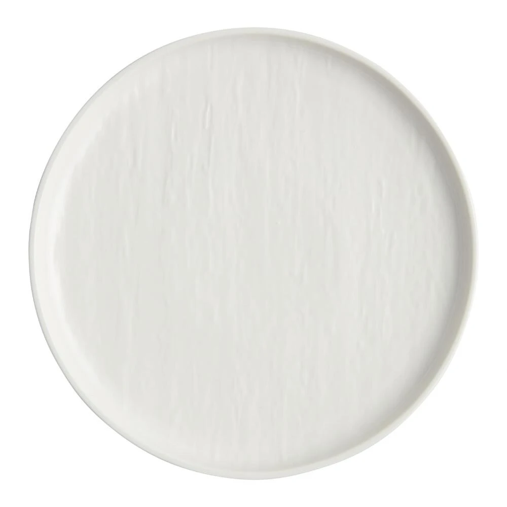 World Market Stella White Textured Dinner Plate 1 World Market Stella White Textured Dinner Plate