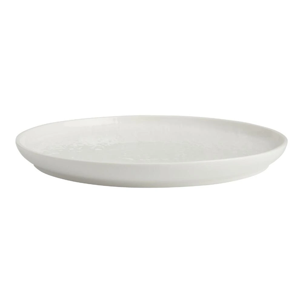 World Market Stella White Textured Dinner Plate 2 World Market Stella White Textured Dinner Plate - Image 2