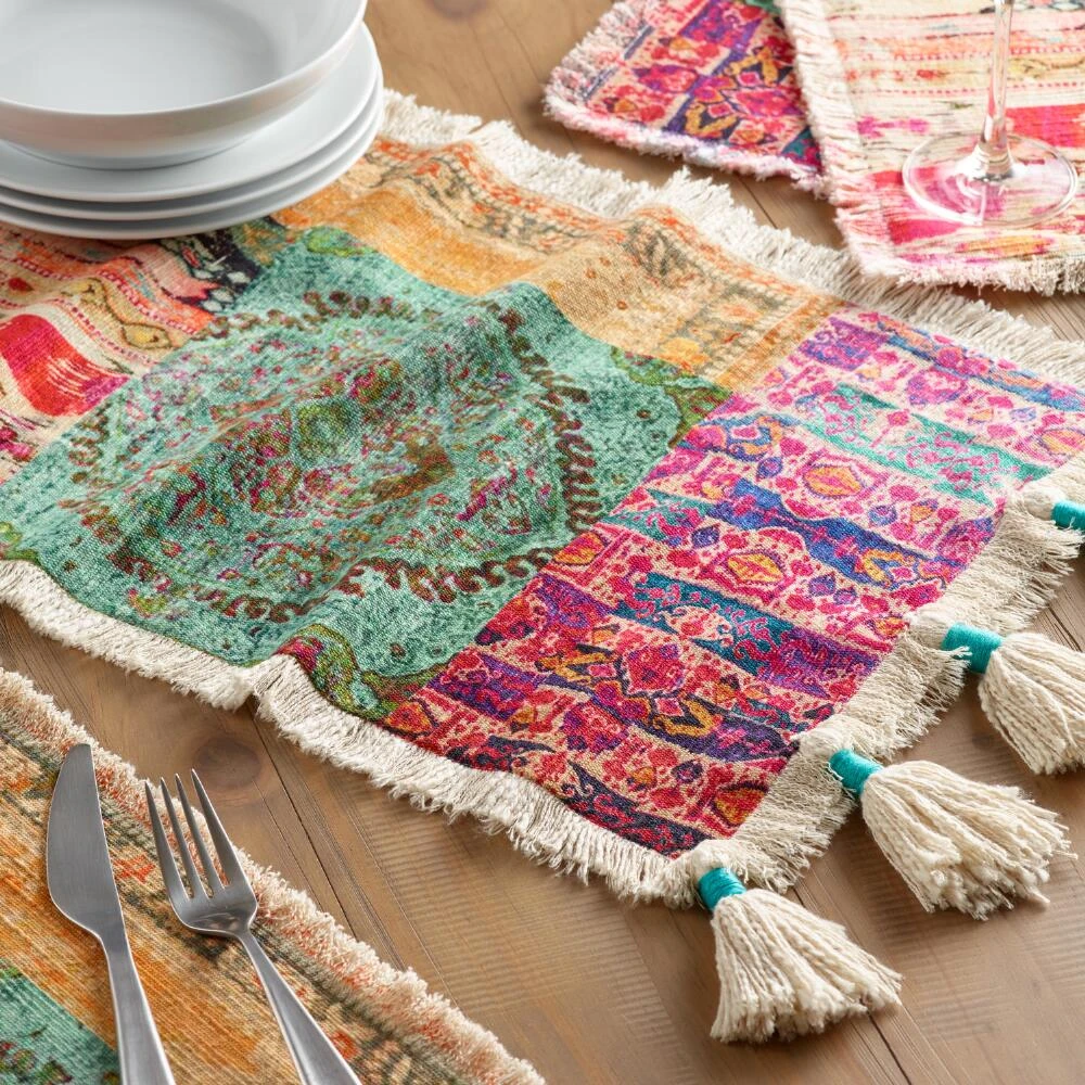 World Market Multicolor Patchwork Haveli Table Runner 3 World Market Multicolor Patchwork Haveli Table Runner - Image 3