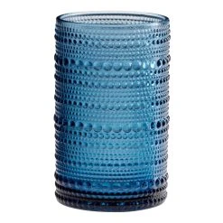 World Market Jupiter Cornflower Blue Highball Glass