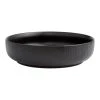 World Market Stella Matte Black Textured Low Bowl